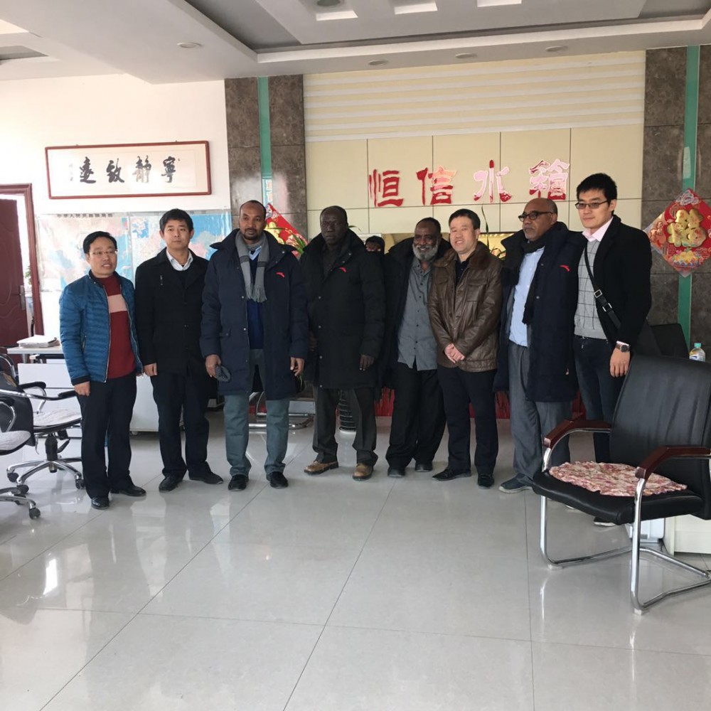 非洲客商來我公可洽淡水箱合作事宜，達(dá)成戰(zhàn)略合作協(xié)議！